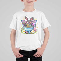Funny Easter Mothman Eating Ramen T Shirt For Kid Cryptid Lover Gift