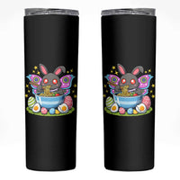 Funny Easter Mothman Eating Ramen Skinny Tumbler Cryptid Lover Gift
