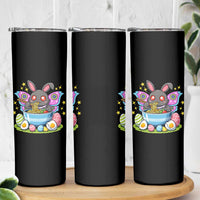 Funny Easter Mothman Eating Ramen Skinny Tumbler Cryptid Lover Gift