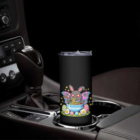 Funny Easter Mothman Eating Ramen Skinny Tumbler Cryptid Lover Gift