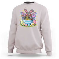 Funny Easter Mothman Eating Ramen Sweatshirt Cryptid Lover Gift