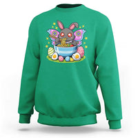 Funny Easter Mothman Eating Ramen Sweatshirt Cryptid Lover Gift