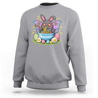 Funny Easter Mothman Eating Ramen Sweatshirt Cryptid Lover Gift