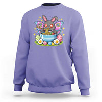 Funny Easter Mothman Eating Ramen Sweatshirt Cryptid Lover Gift