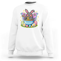 Funny Easter Mothman Eating Ramen Sweatshirt Cryptid Lover Gift