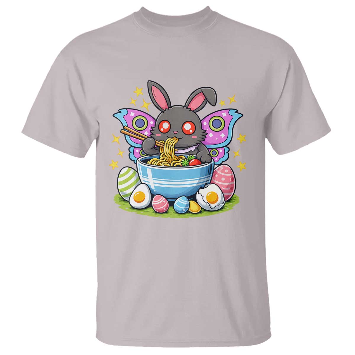 Funny Easter Mothman Eating Ramen T Shirt Cryptid Lover Gift
