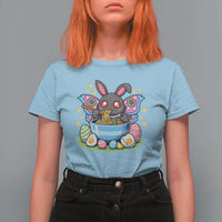 Funny Easter Mothman Eating Ramen T Shirt For Women Cryptid Lover Gift