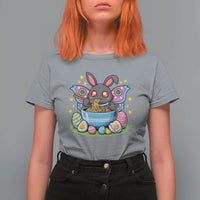 Funny Easter Mothman Eating Ramen T Shirt For Women Cryptid Lover Gift