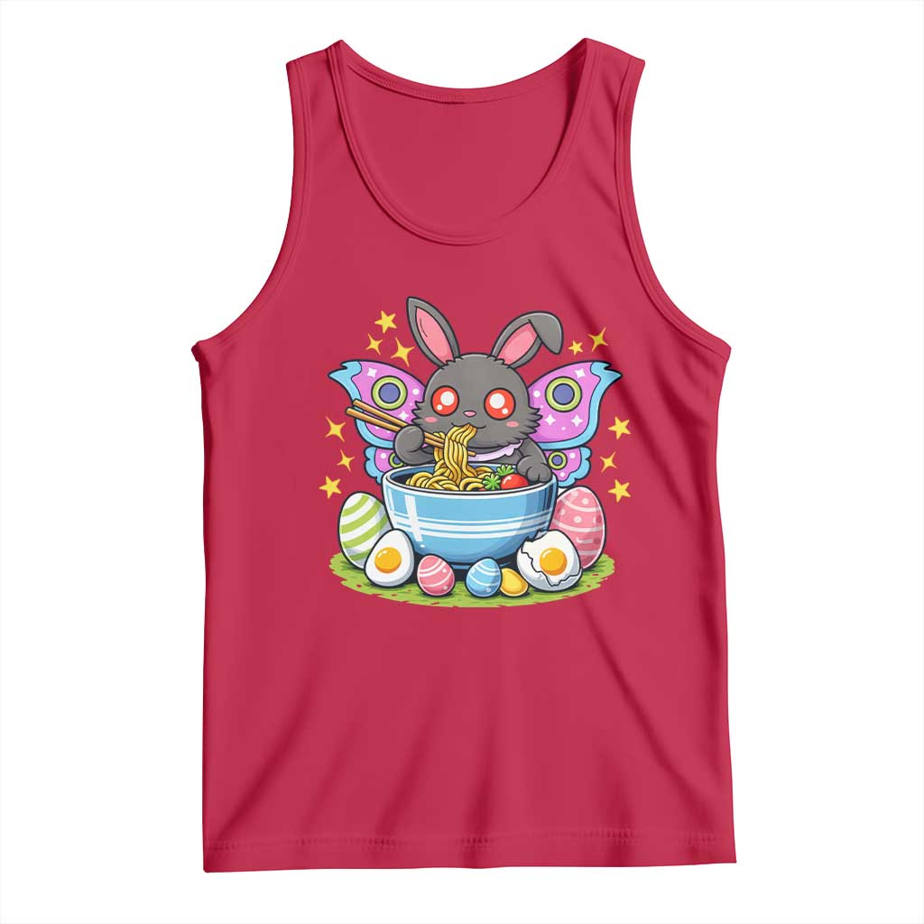Funny Easter Mothman Eating Ramen Tank Top Cryptid Lover Gift