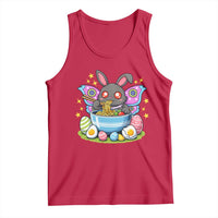 Funny Easter Mothman Eating Ramen Tank Top Cryptid Lover Gift