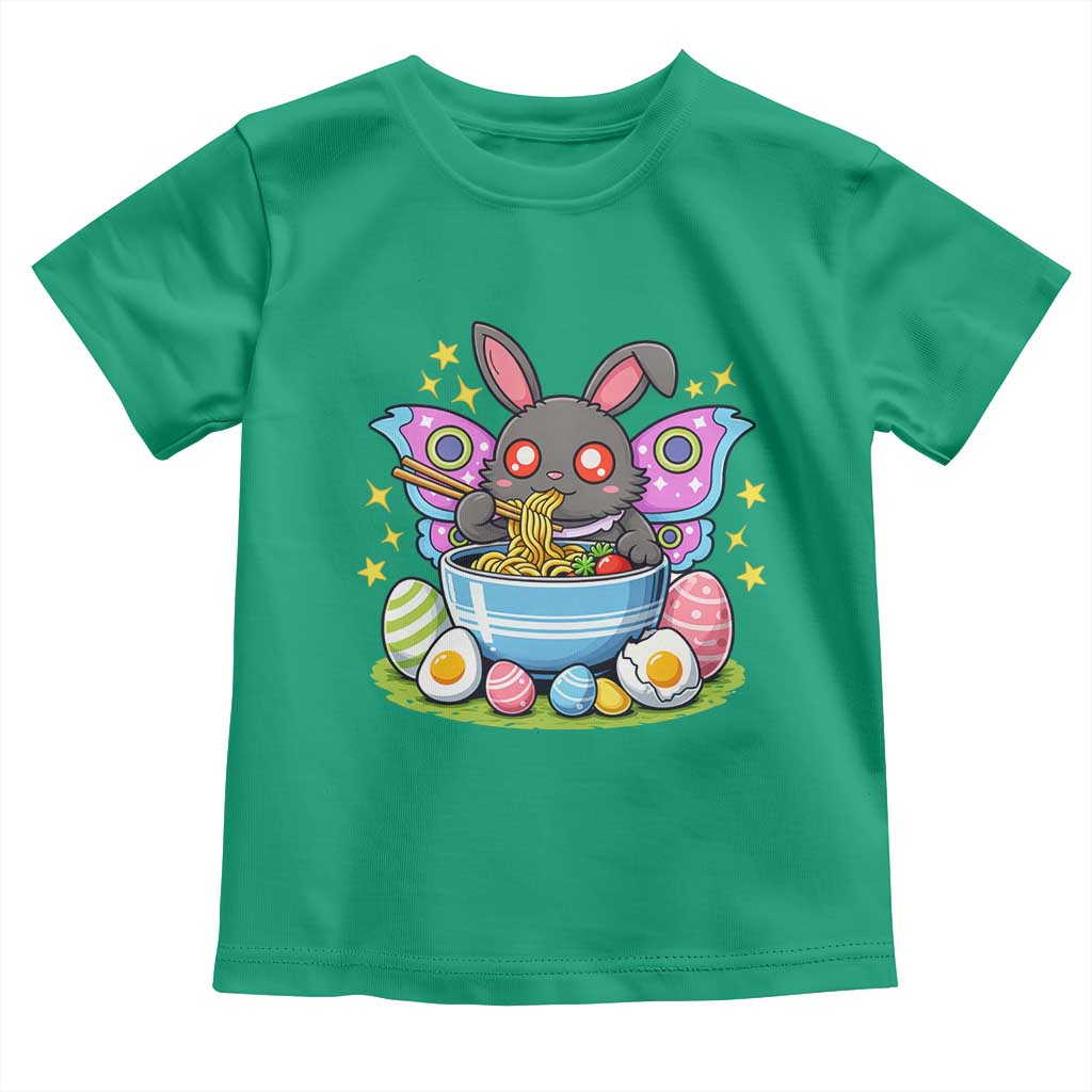Funny Easter Mothman Eating Ramen Toddler T Shirt Cryptid Lover Gift
