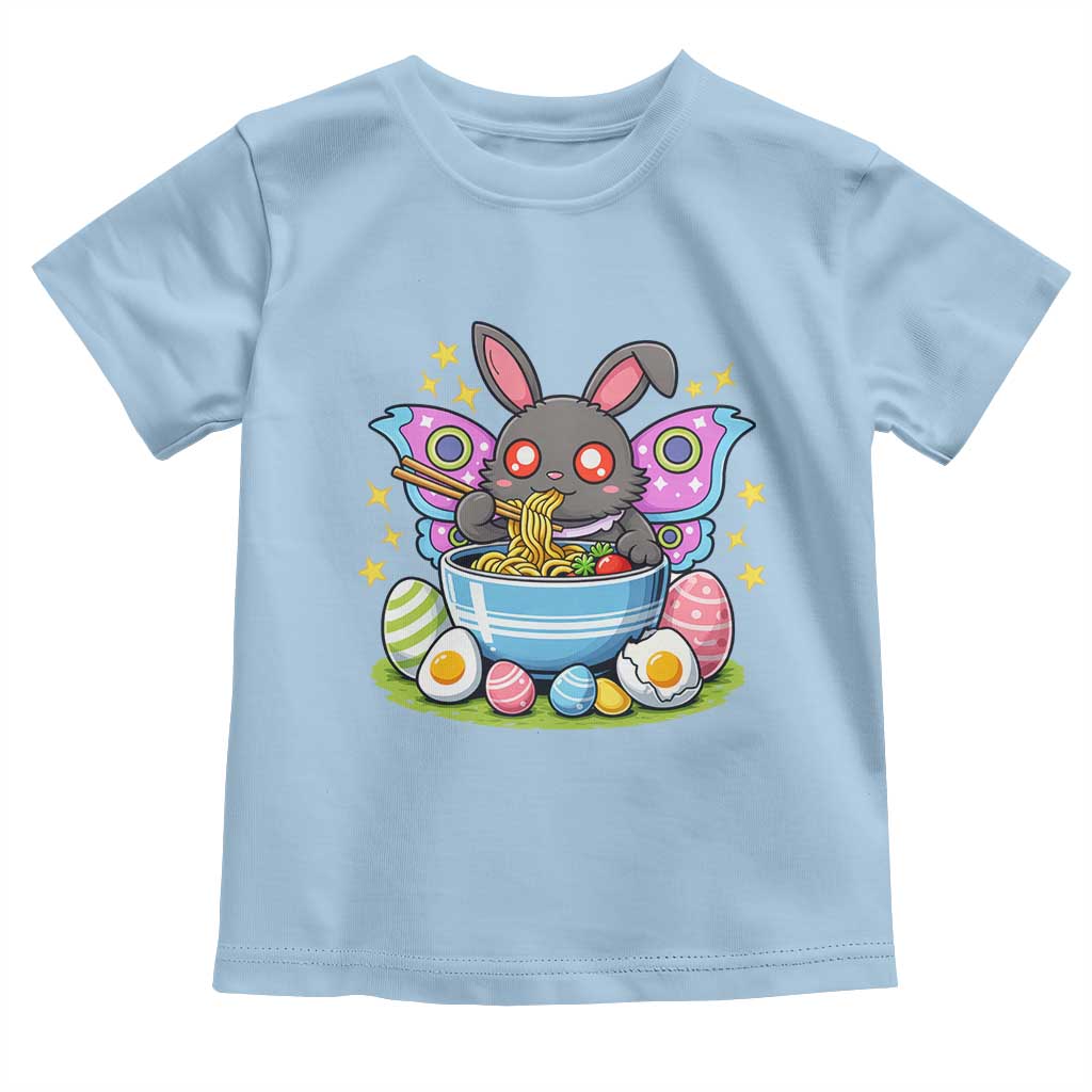 Funny Easter Mothman Eating Ramen Toddler T Shirt Cryptid Lover Gift