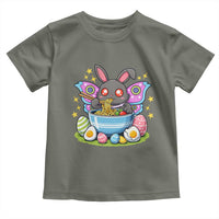 Funny Easter Mothman Eating Ramen Toddler T Shirt Cryptid Lover Gift
