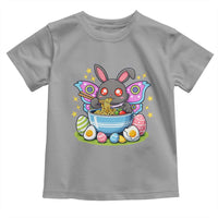 Funny Easter Mothman Eating Ramen Toddler T Shirt Cryptid Lover Gift