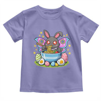 Funny Easter Mothman Eating Ramen Toddler T Shirt Cryptid Lover Gift