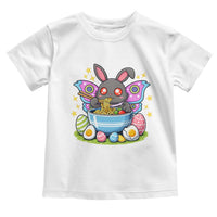 Funny Easter Mothman Eating Ramen Toddler T Shirt Cryptid Lover Gift