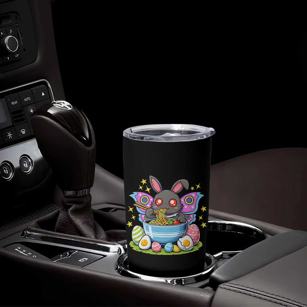 Funny Easter Mothman Eating Ramen Tumbler Cup Cryptid Lover Gift