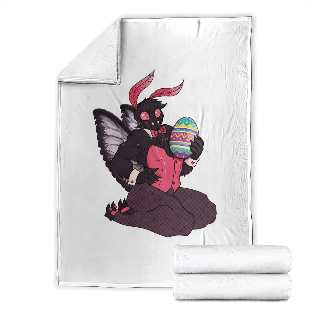 Sexy Easter Bunny Mothman Throw Blanket Cryptid Humor Gift