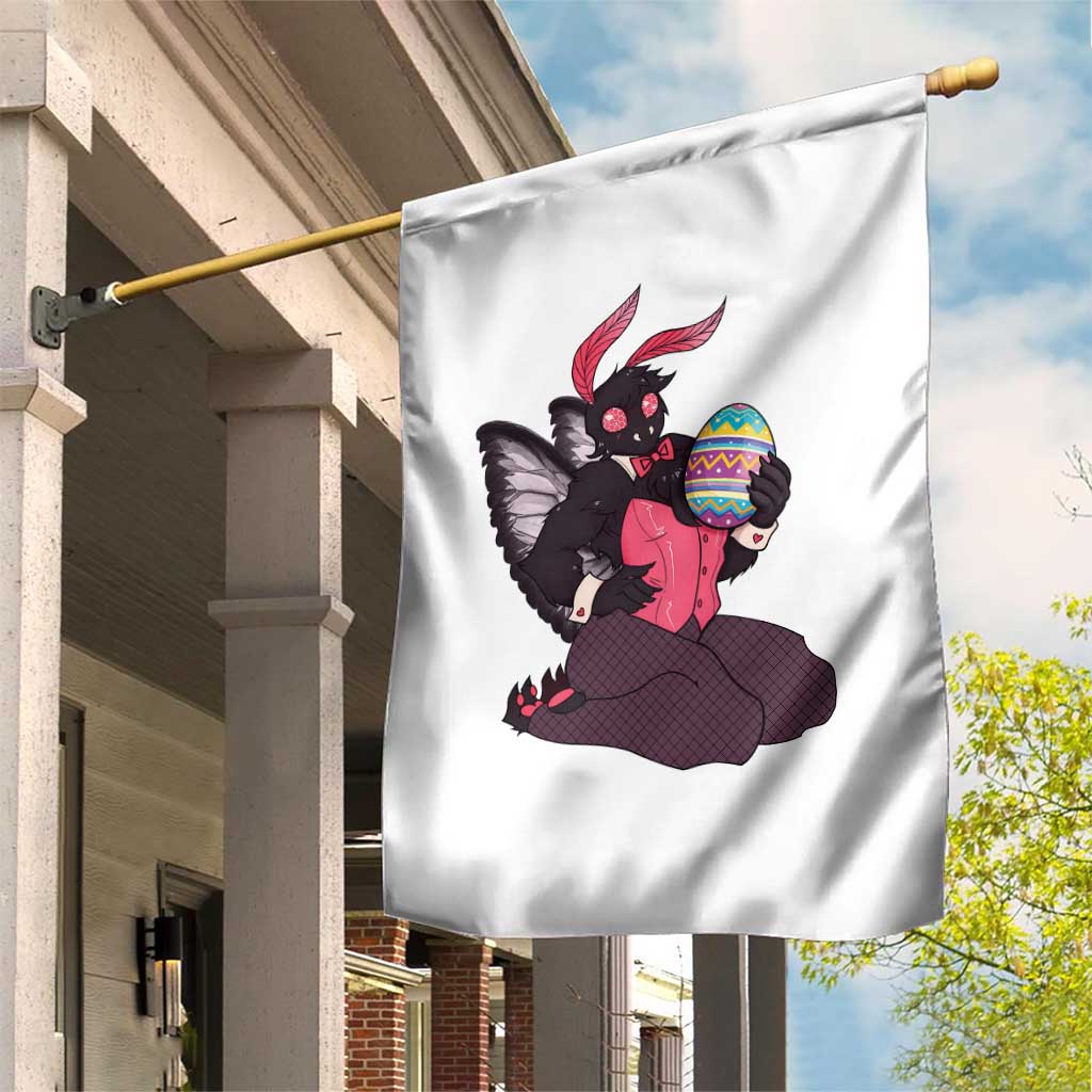 Sexy Easter Bunny Mothman Garden Flag Cryptid Humor Gift