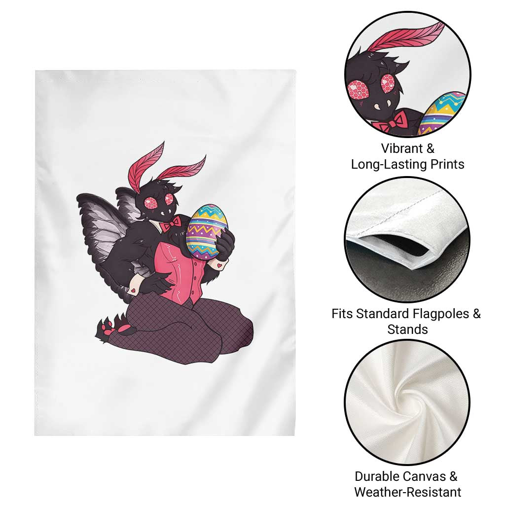 Sexy Easter Bunny Mothman Garden Flag Cryptid Humor Gift