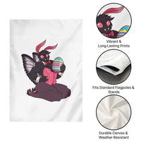 Sexy Easter Bunny Mothman Garden Flag Cryptid Humor Gift