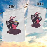 Sexy Easter Bunny Mothman Garden Flag Cryptid Humor Gift