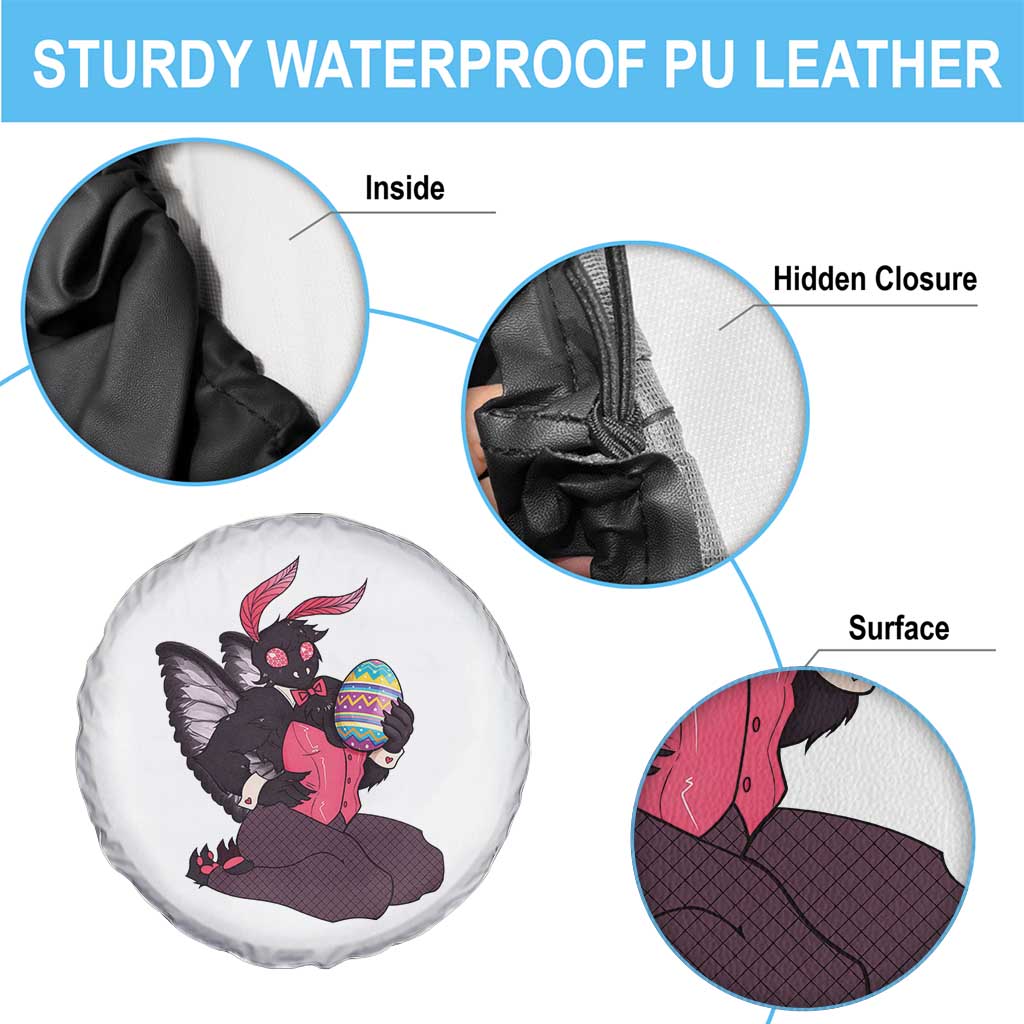Sexy Easter Bunny Mothman Spare Tire Cover Cryptid Humor Gift