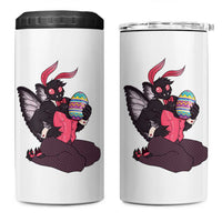 Sexy Easter Bunny Mothman 4 in 1 Can Cooler Tumbler Cryptid Humor Gift