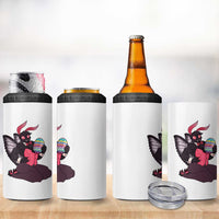 Sexy Easter Bunny Mothman 4 in 1 Can Cooler Tumbler Cryptid Humor Gift