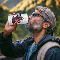 Sexy Easter Bunny Mothman 4 in 1 Can Cooler Tumbler Cryptid Humor Gift