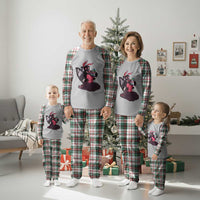 Sexy Easter Bunny Mothman Plaid Pajama Set Cryptid Humor Gift