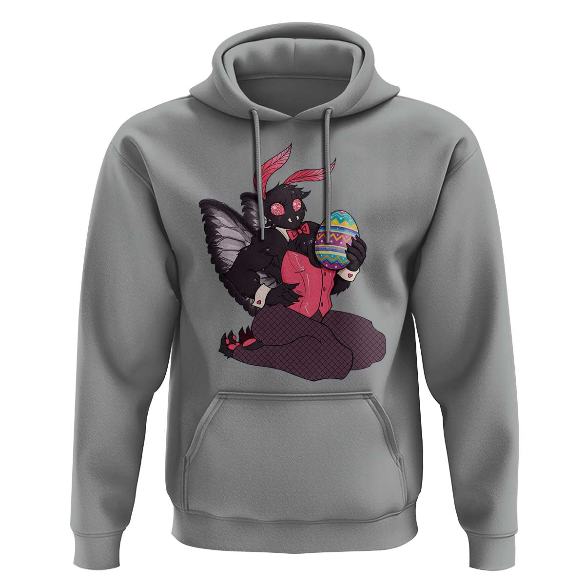 Sexy Easter Bunny Mothman Hoodie Cryptid Humor Gift
