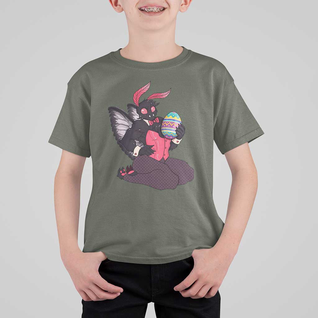 Sexy Easter Bunny Mothman T Shirt For Kid Cryptid Humor Gift