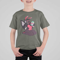 Sexy Easter Bunny Mothman T Shirt For Kid Cryptid Humor Gift