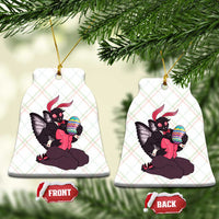 Sexy Easter Bunny Mothman Ceramic Ornament Cryptid Humor Gift
