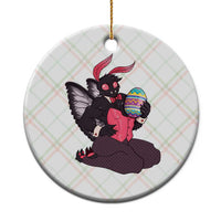 Sexy Easter Bunny Mothman Ceramic Ornament Cryptid Humor Gift