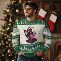 Sexy Easter Bunny Mothman Ugly Christmas Sweater Cryptid Humor Gift
