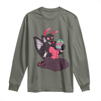 Sexy Easter Bunny Mothman Long Sleeve Shirt Cryptid Humor Gift