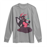 Sexy Easter Bunny Mothman Long Sleeve Shirt Cryptid Humor Gift