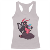 Sexy Easter Bunny Mothman Racerback Tank Top Cryptid Humor Gift