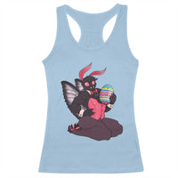 Sexy Easter Bunny Mothman Racerback Tank Top Cryptid Humor Gift