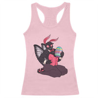 Sexy Easter Bunny Mothman Racerback Tank Top Cryptid Humor Gift