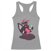 Sexy Easter Bunny Mothman Racerback Tank Top Cryptid Humor Gift