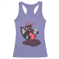 Sexy Easter Bunny Mothman Racerback Tank Top Cryptid Humor Gift