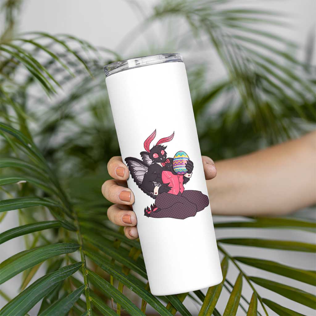 Sexy Easter Bunny Mothman Skinny Tumbler Cryptid Humor Gift