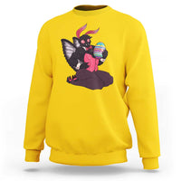 Sexy Easter Bunny Mothman Sweatshirt Cryptid Humor Gift