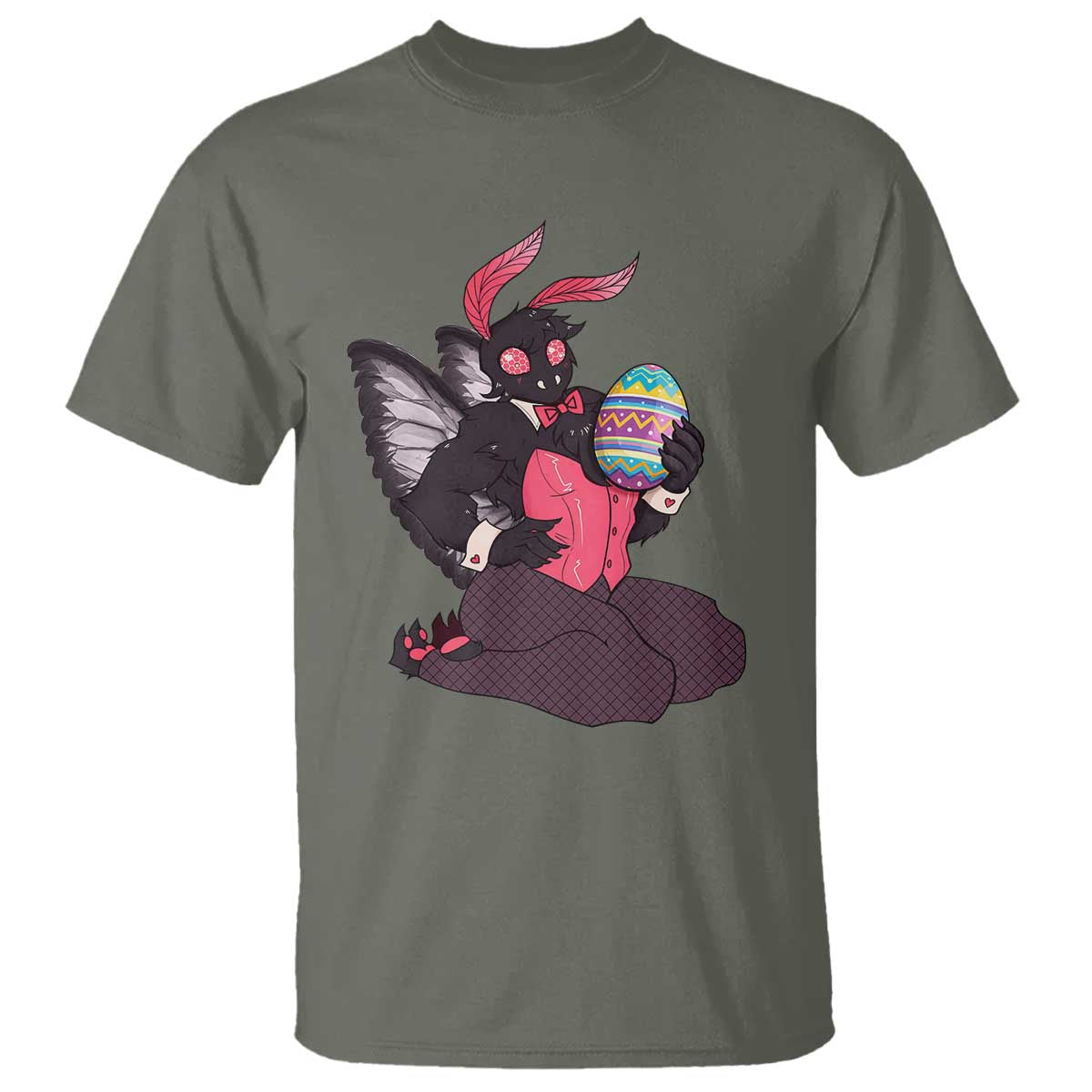 Sexy Easter Bunny Mothman T Shirt Cryptid Humor Gift