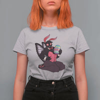 Sexy Easter Bunny Mothman T Shirt For Women Cryptid Humor Gift