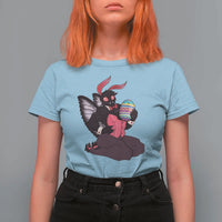 Sexy Easter Bunny Mothman T Shirt For Women Cryptid Humor Gift