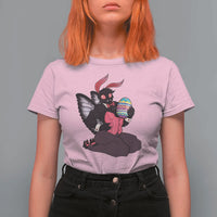 Sexy Easter Bunny Mothman T Shirt For Women Cryptid Humor Gift